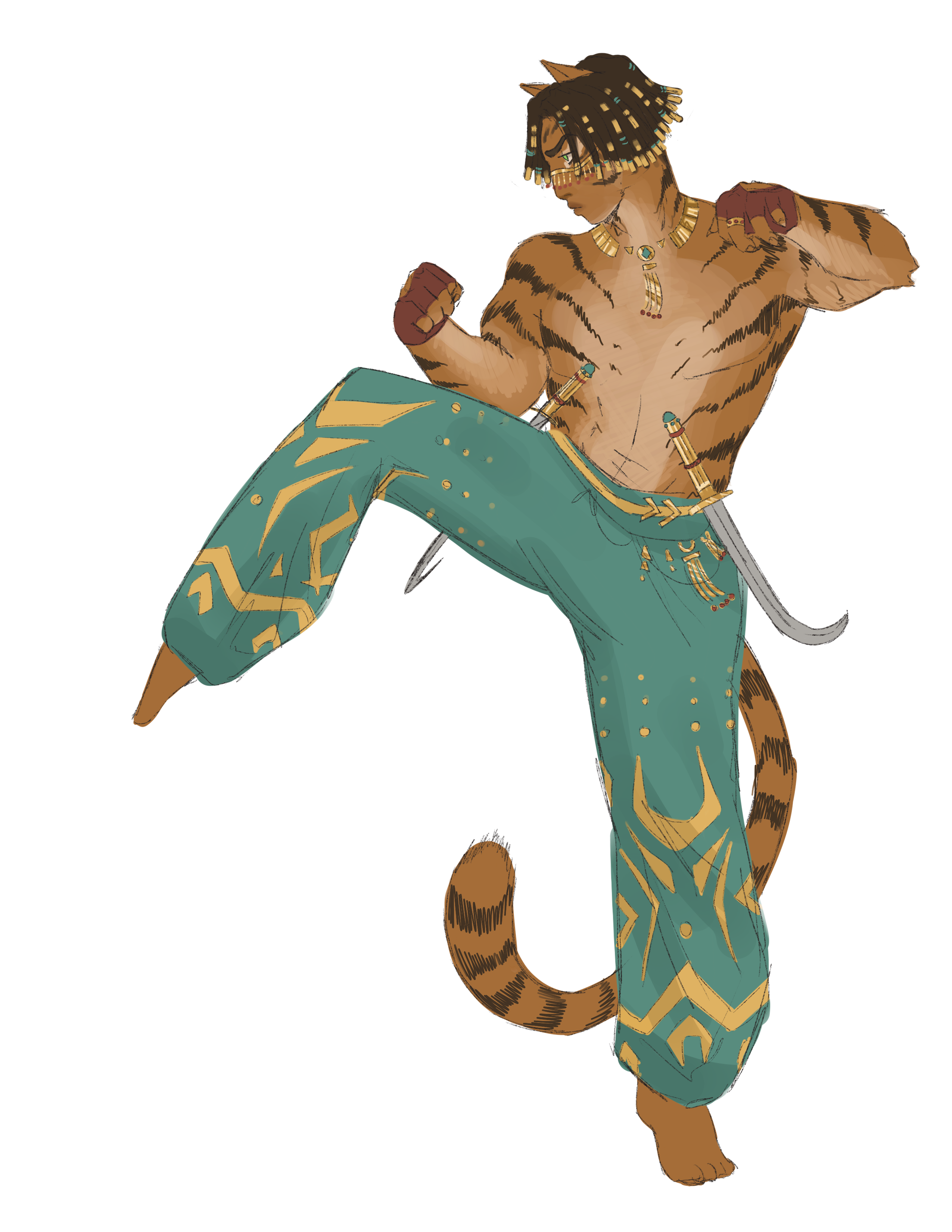 Concept art illustrating Catdrah typical appearance.