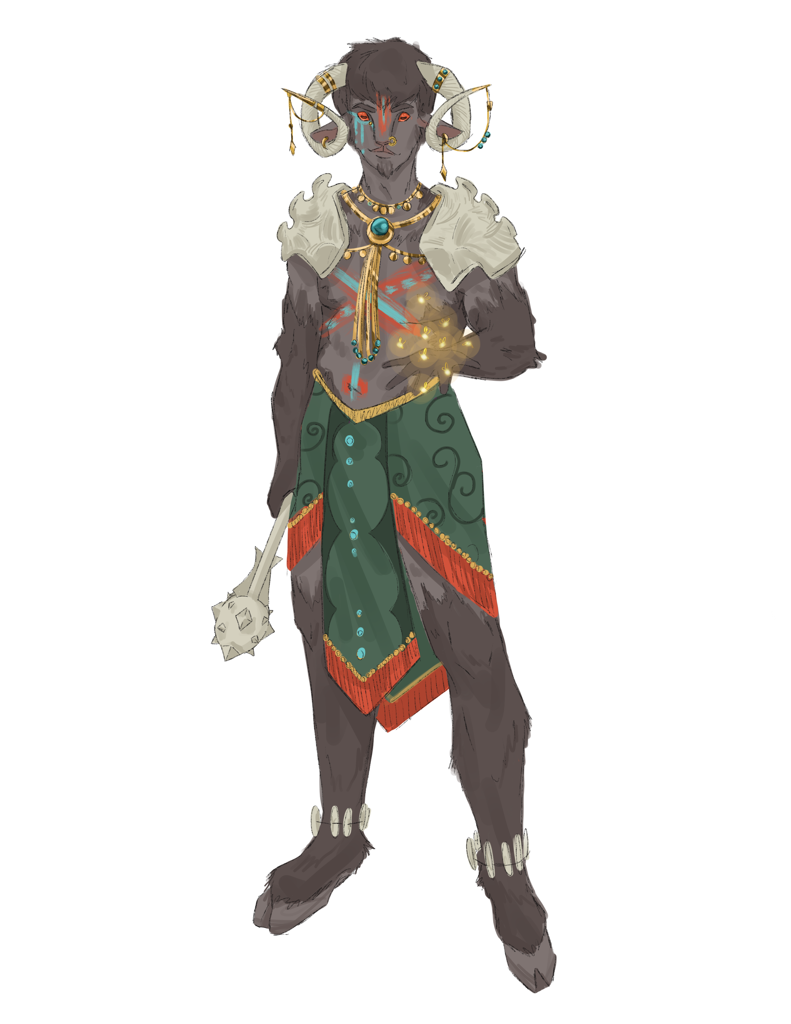 Concept art illustrating Faun typical appearance.
