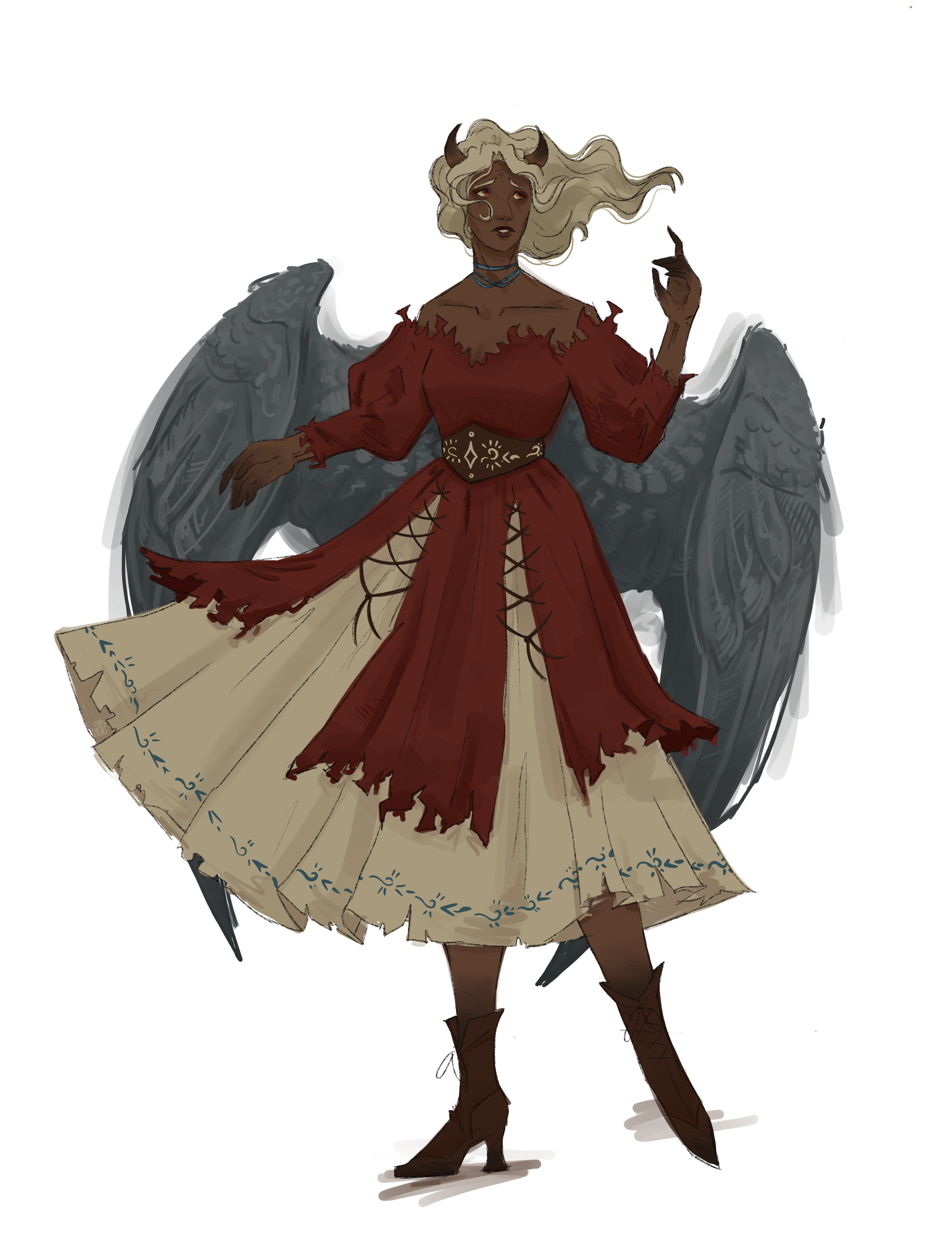 Concept art illustrating Felucian typical appearance.