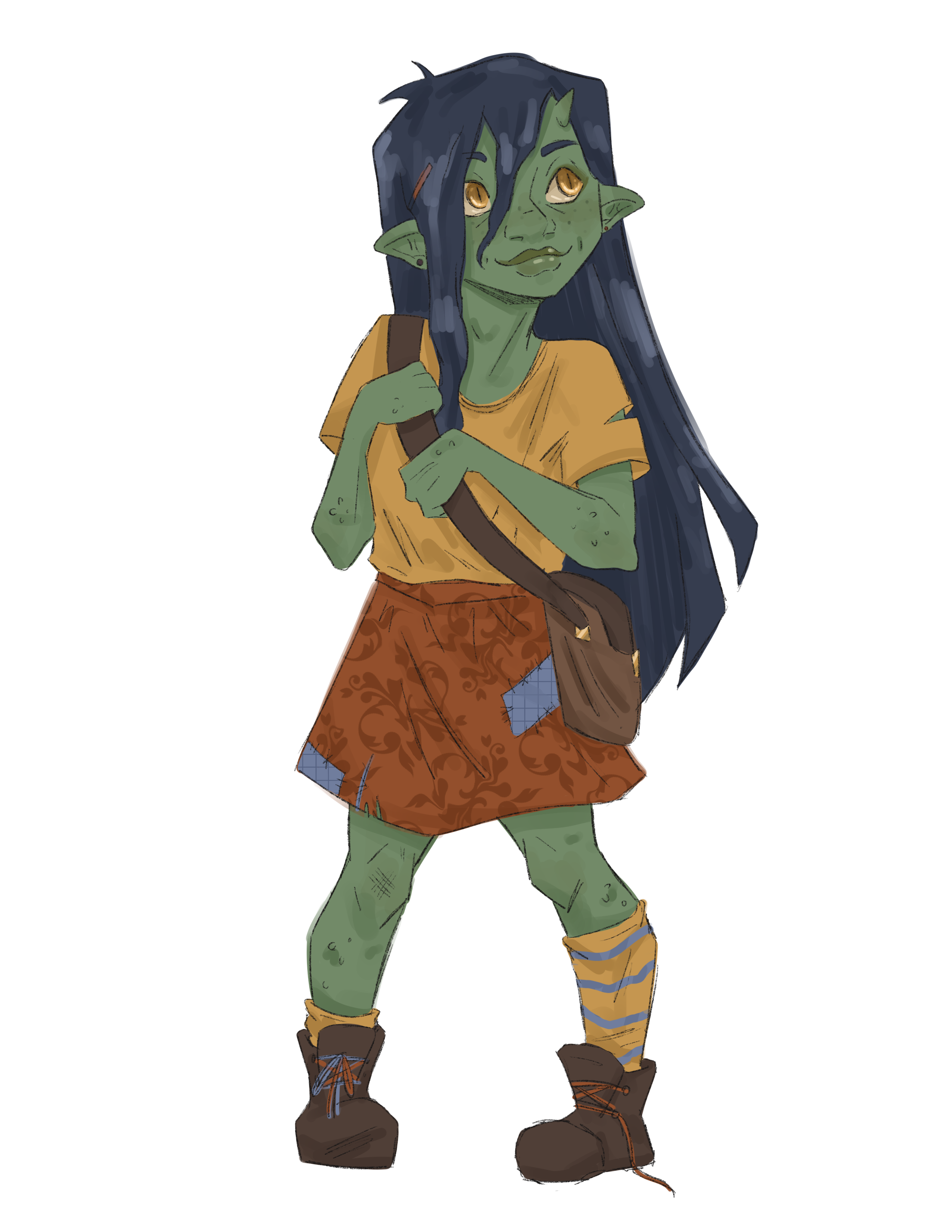 Concept art illustrating Goblin typical appearance.