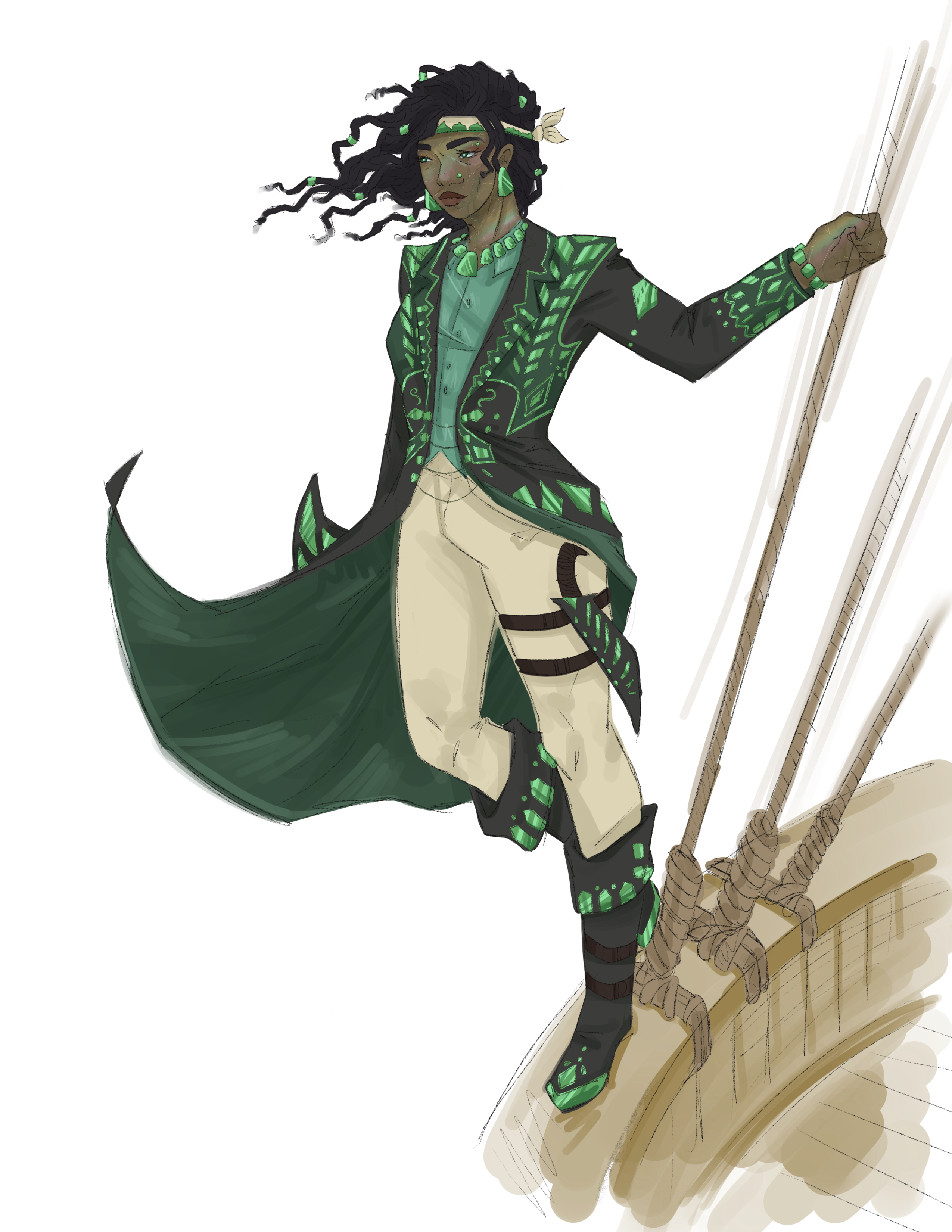 Concept art illustrating Jade Imperial typical appearance.