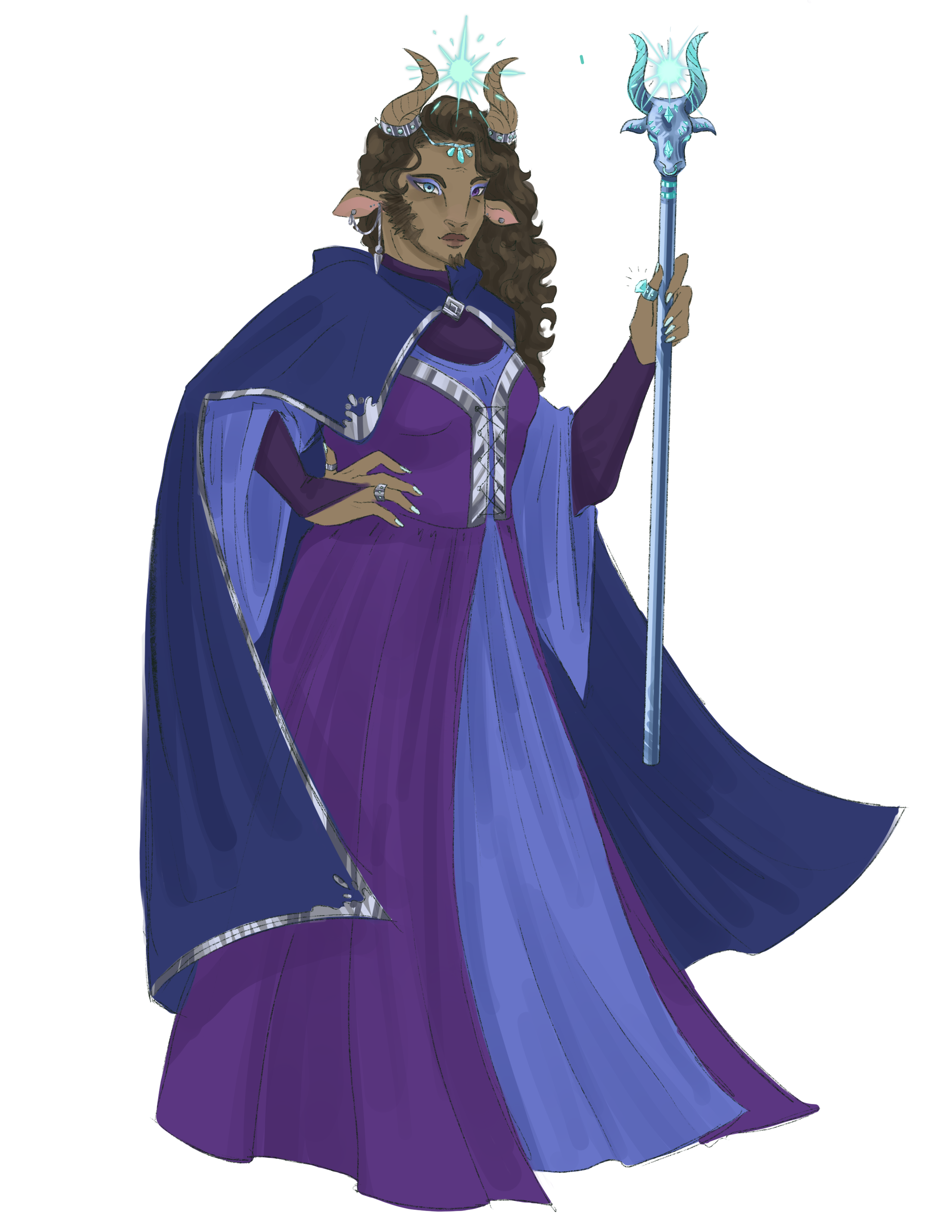 Concept art illustrating Minotaur typical appearance.