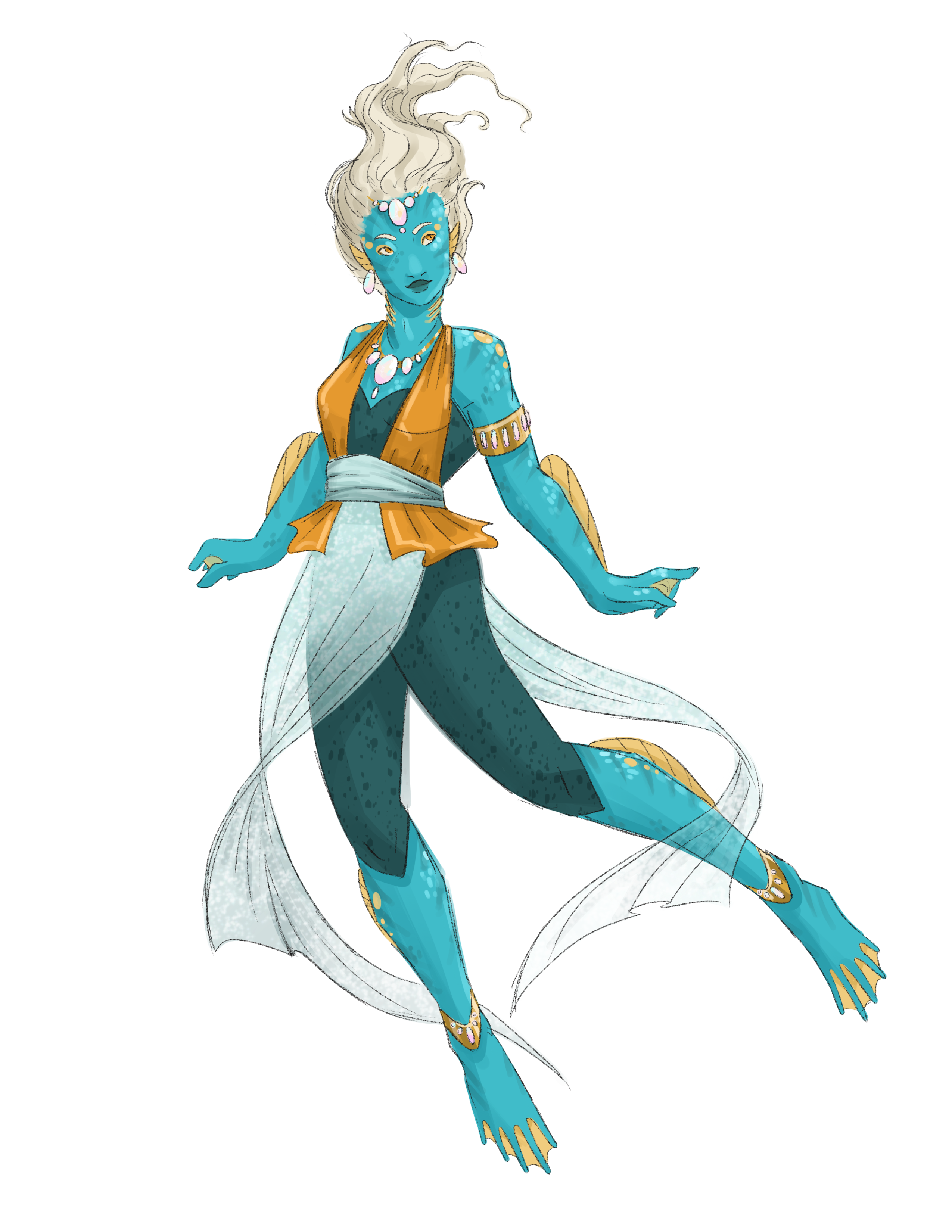 Concept art illustrating Nyad typical appearance.