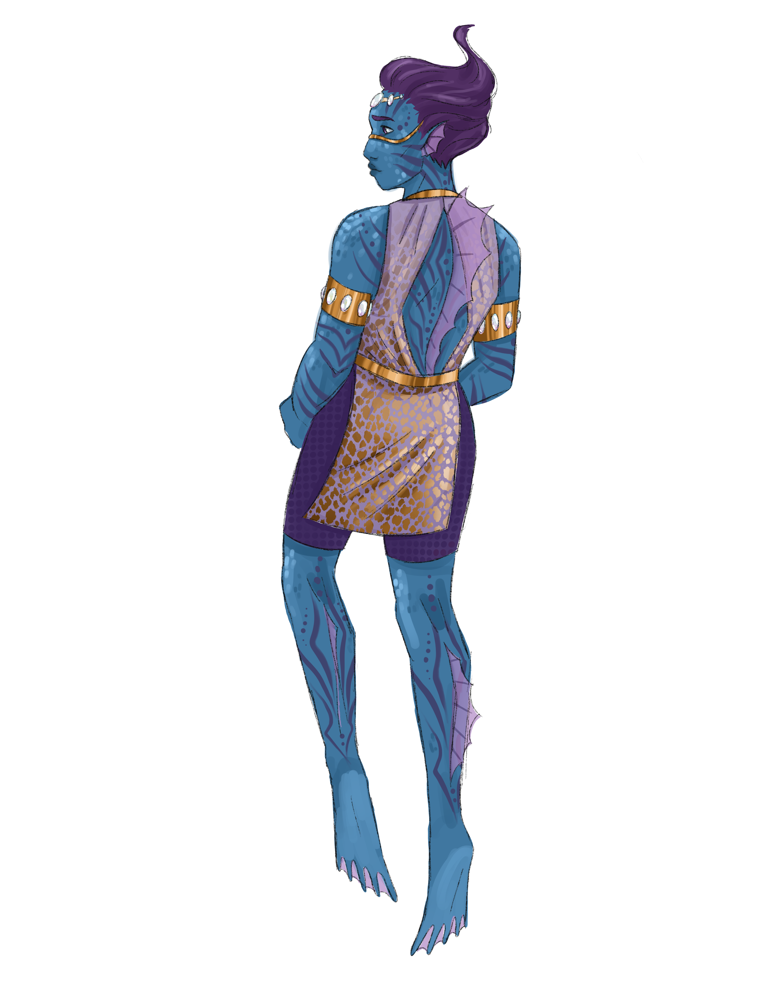 Concept art illustrating Nyad typical appearance.