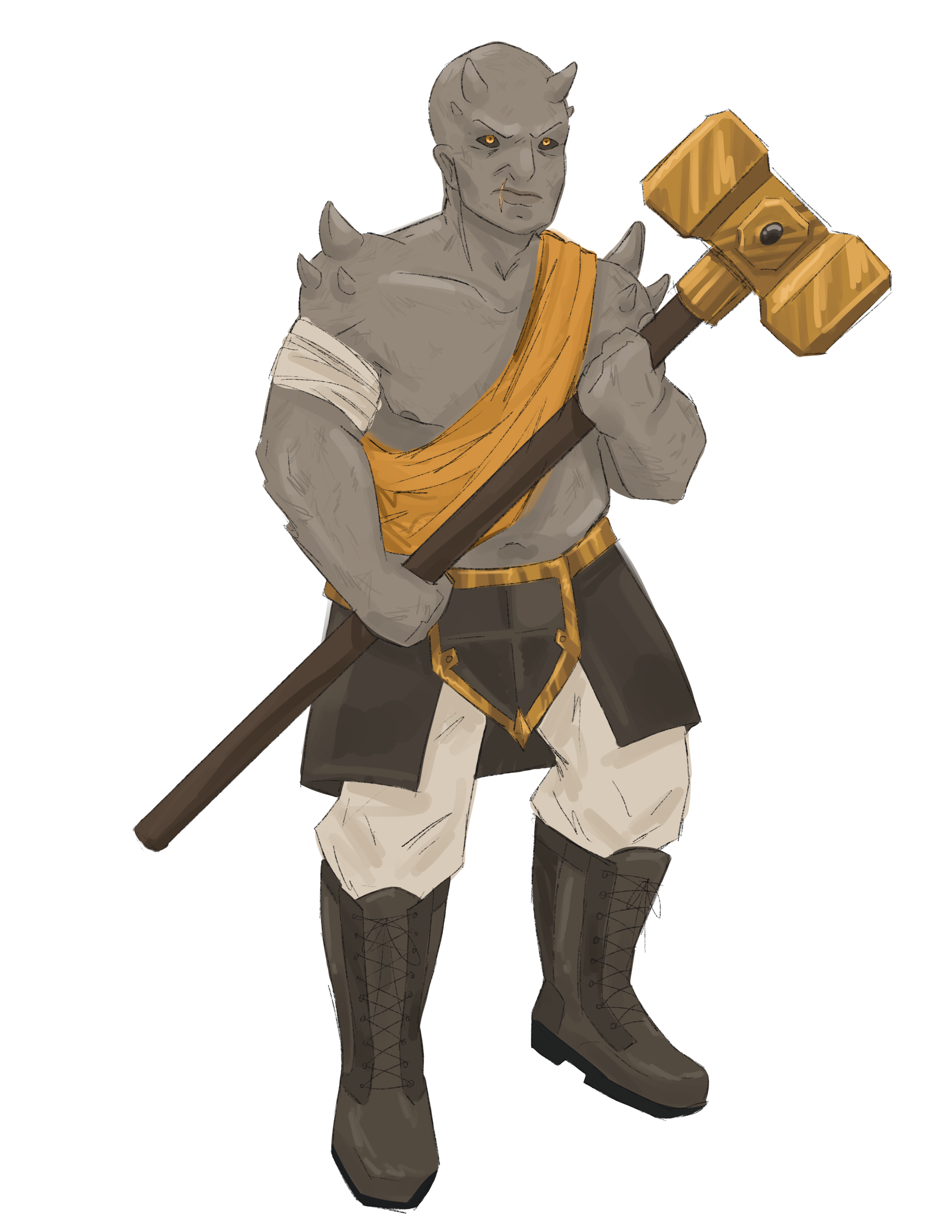 Concept art illustrating Troll typical appearance.