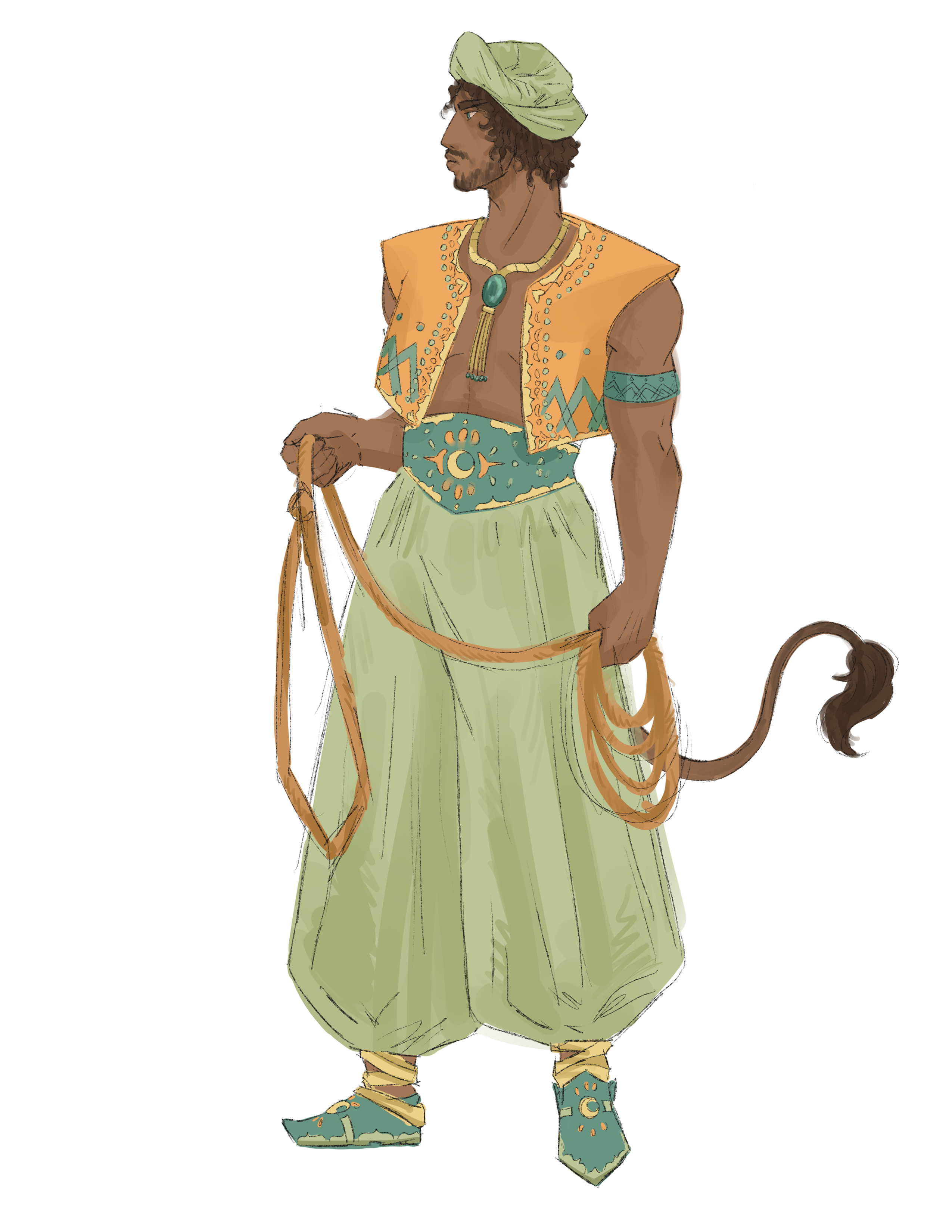 Concept art illustrating Wastelander typical appearance.
