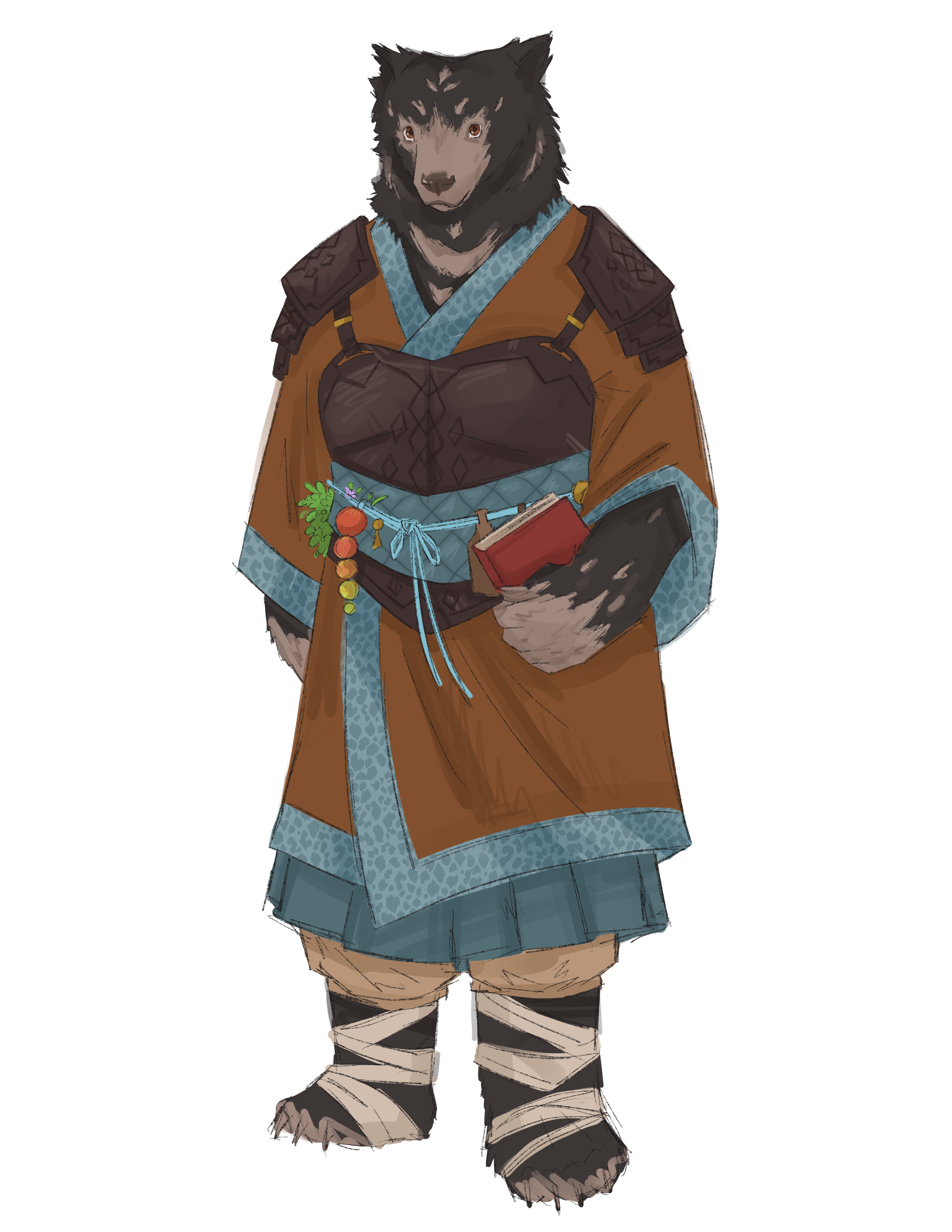 Concept art illustrating Yo-Na typical appearance.